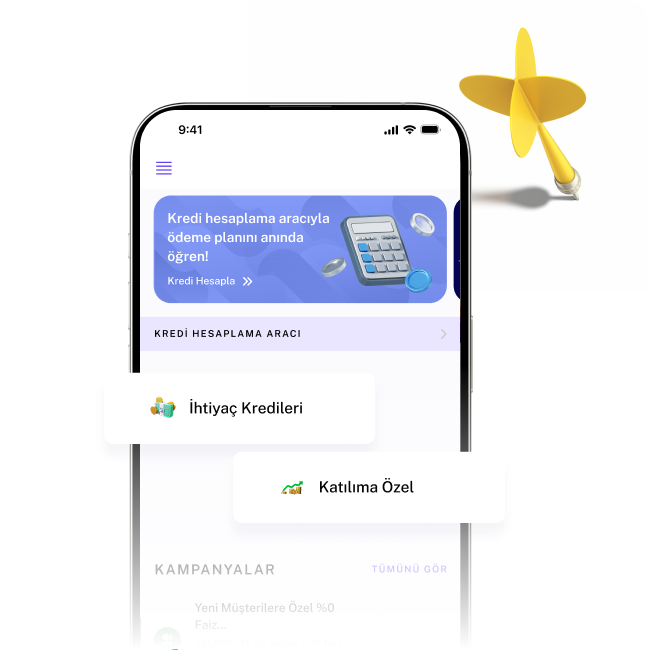 İhtiyaçların için finansal bir adım at.